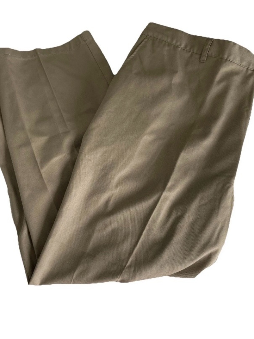 NWT AKA Classics Men's Khaki Chino Pants 46W x INS/S Elastic Waist Casual